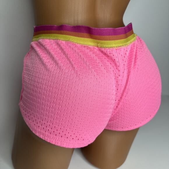 Surf Mentality Pants - Lagaci Surf Mentality Hot Pants Shorts Size XS Pink Surf Beach Jersey Y2k Barbie